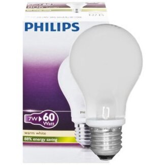 Philips Classic LEDbulb E27 A60 7-60W Warm Wit Mat