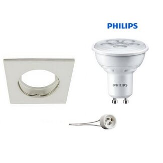 Philips Inbouwspot WIT met GU10 LED 5Watt vast