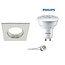 Philips Recessed spot WHITE with GU10 LED 5Watt fixed