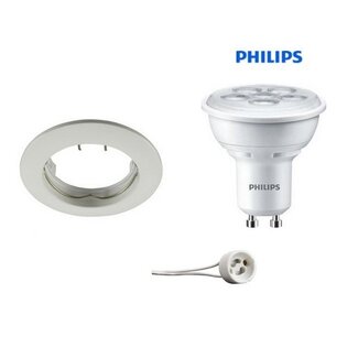 Philips Inbouwspot WIT met GU10 LED 5Watt vast