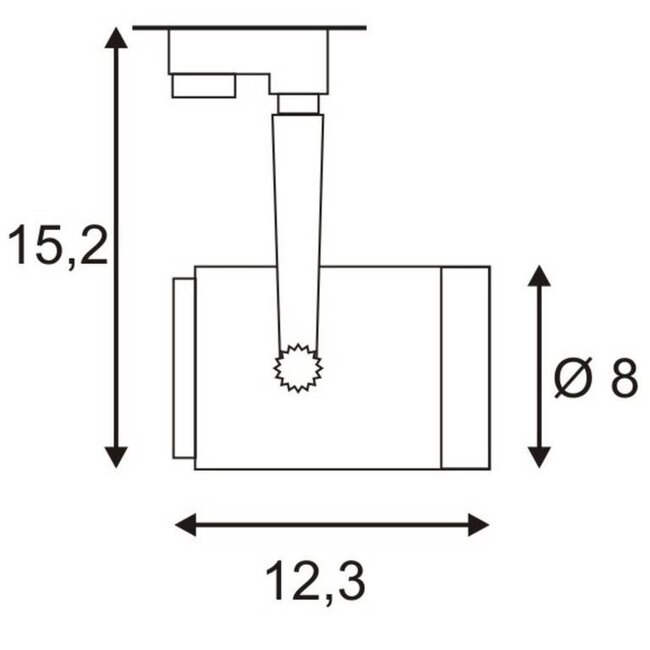 Driefasige railspot Euro Spot GU10