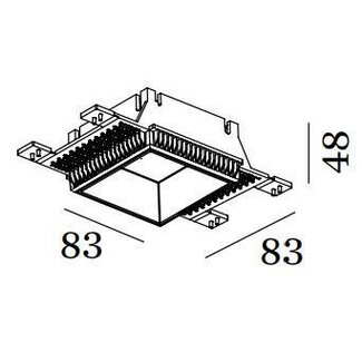 Wever & Ducré Inbouwspot Strange/sneak 1.0 Plaasterkit