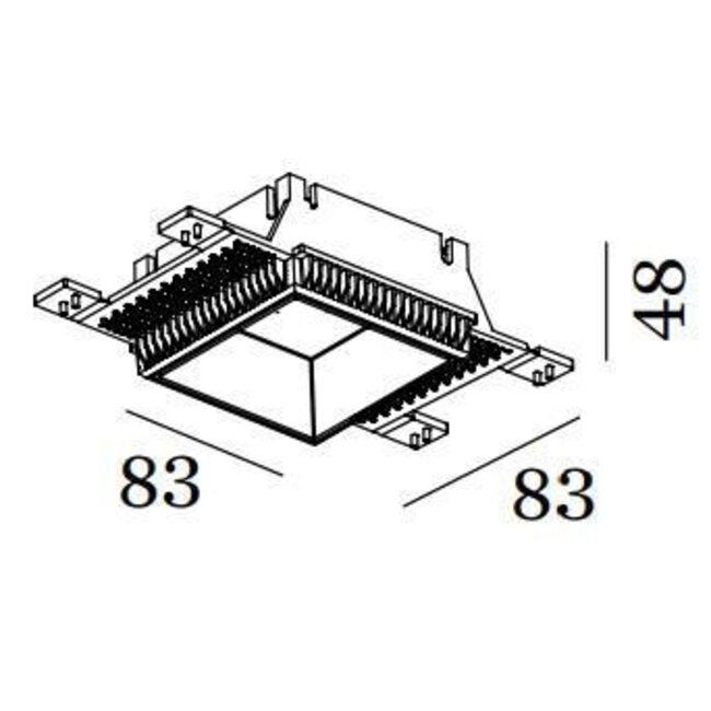 Inbouwspot Strange/sneak 1.0 Plaasterkit