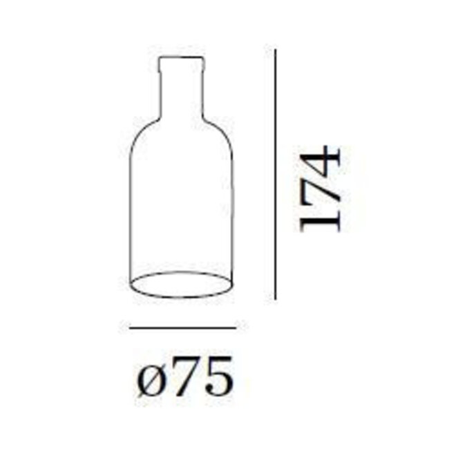 Bouteille en liège et verre