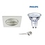 Recessed spot WHITE with GU10 LED 5Watt orientable