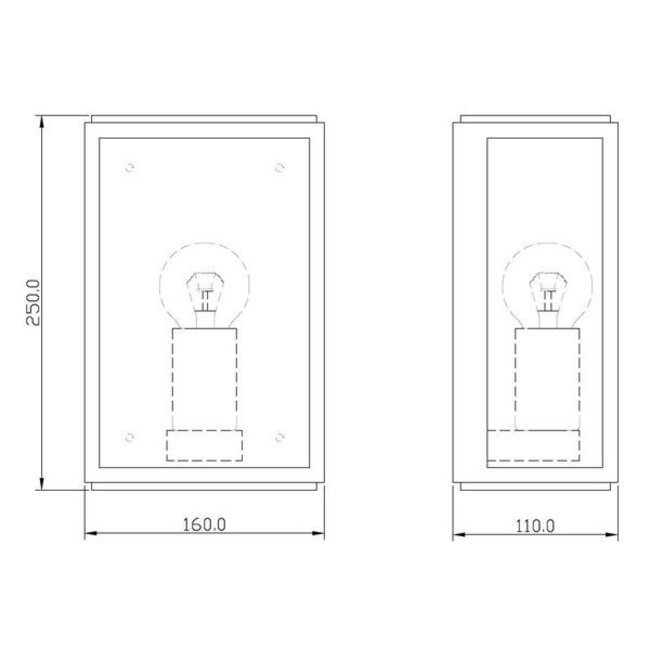 LED Wall Lamp WL ROWIN-25 ZW
