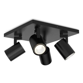 Absinthe LED surface-mounted spot Kona 4 black