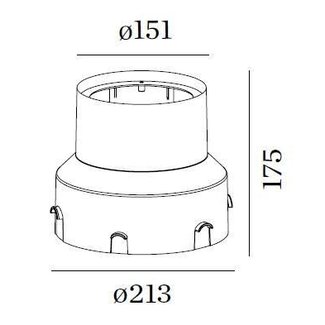 Wever & Ducré Retrofit housing for MAP / CHART / MAP ASYM / CHART ASYM 1.6