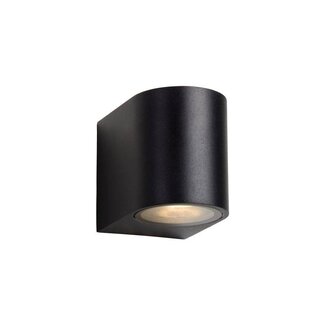 Lucide ZORA-LED - Wandspot Buiten - LED Dimb. - GU10 - 1x5W 3000K - IP44 - Zwart - 22861/05/30