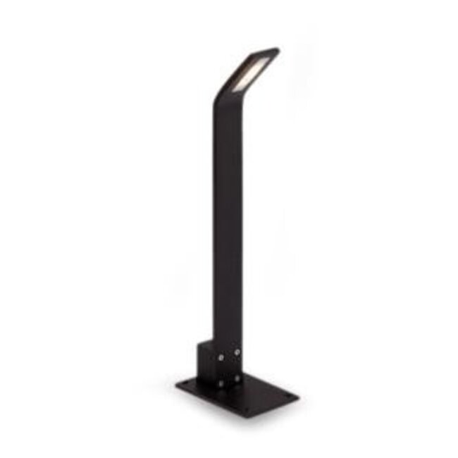 LED bollard 40cm Lattice Matt Black