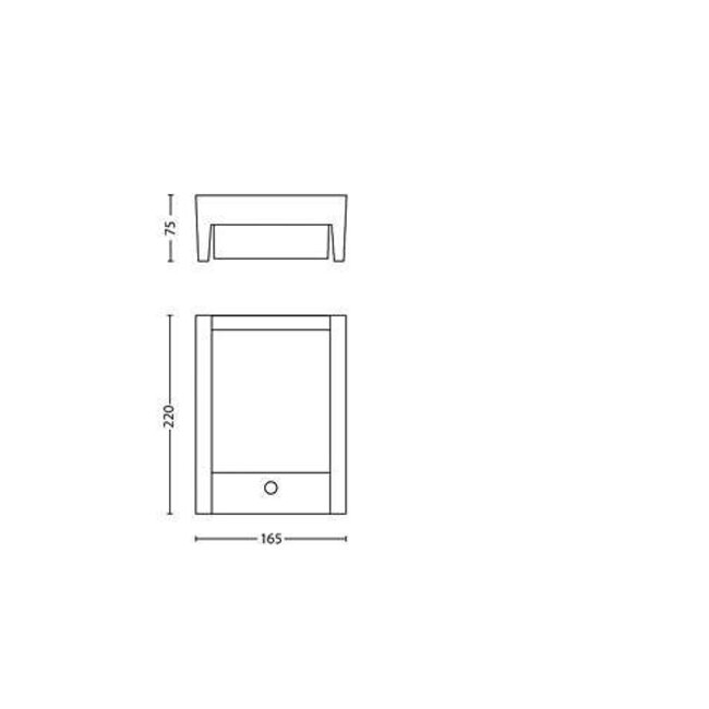 LED Wandlamp Outdoor myGarden Arbour sensor 164619316