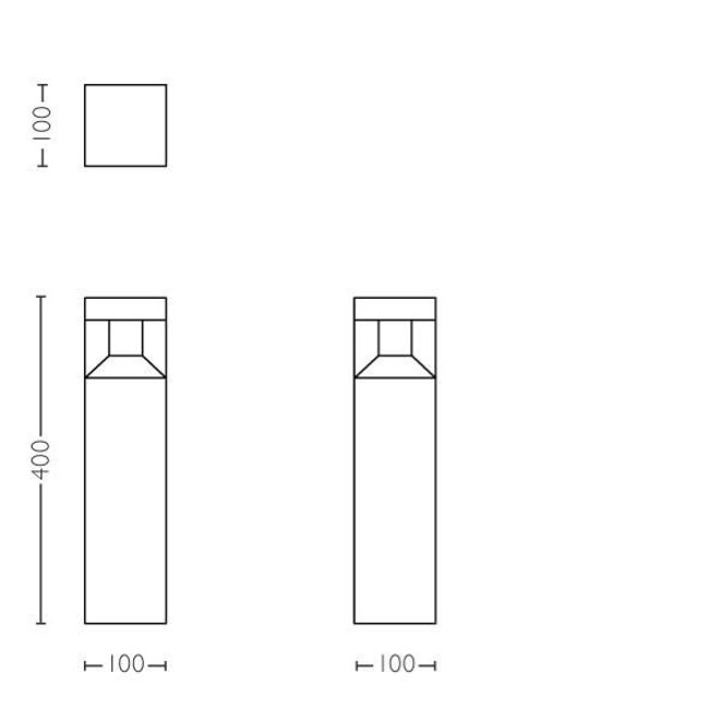LED garden post Outdoor myGarden Parterre 1648130P0