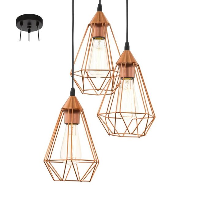 Hanglamp TARBES koper 94196