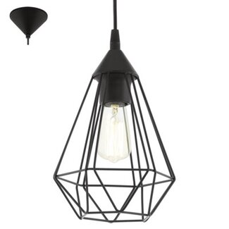 EGLO Hanglamp TARBES zwart 94187