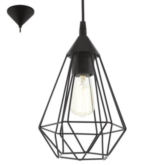 Hanging lamp TARBES black 94187