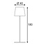 Adegan Floor Lamp Outdoor 228965 anthracite/white