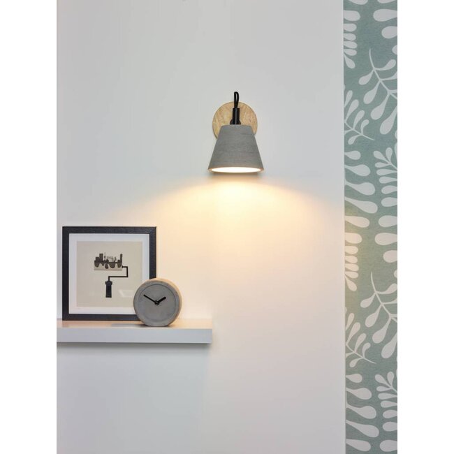 POSSIO - Wandlamp - 1xE14 - Taupe - 03213/01/41
