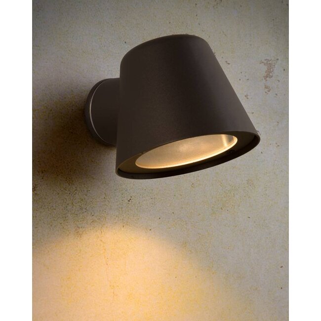 DINGO-LED - Applique d'extérieur - LED Dim. - GU10 - 1x5W 3000K - IP44 - Anthracite - 14881/05/30