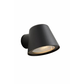 Lucide DINGO-LED - Wandlamp Buiten - LED Dimb. - GU10 - 1x5W 3000K - IP44 - Antraciet - 14881/05/30