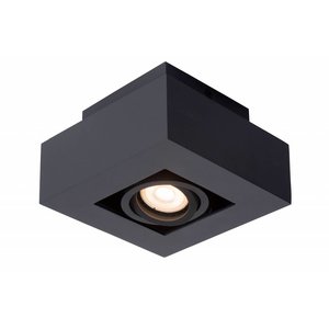 Lucide XIRAX - Ceiling spotlight - LED Dim to warm - GU10 - 1x5W 2200K / 3000K - Black - 09119/06/30