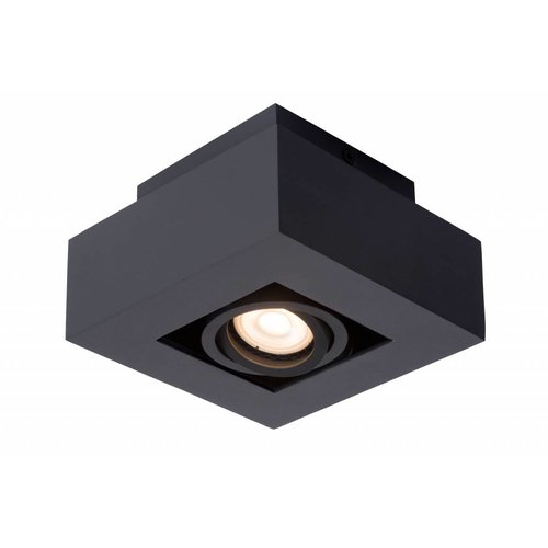 Lucide XIRAX - Plafondspot - LED Dim to warm - GU10 - 1x5W 2200K/3000K - Zwart - 09119/06/30 Lucide XIRAX - Plafondspot - LED Dim to warm - GU10 - 1x5W 2200K/3000K - Zwart - 09119/06/30