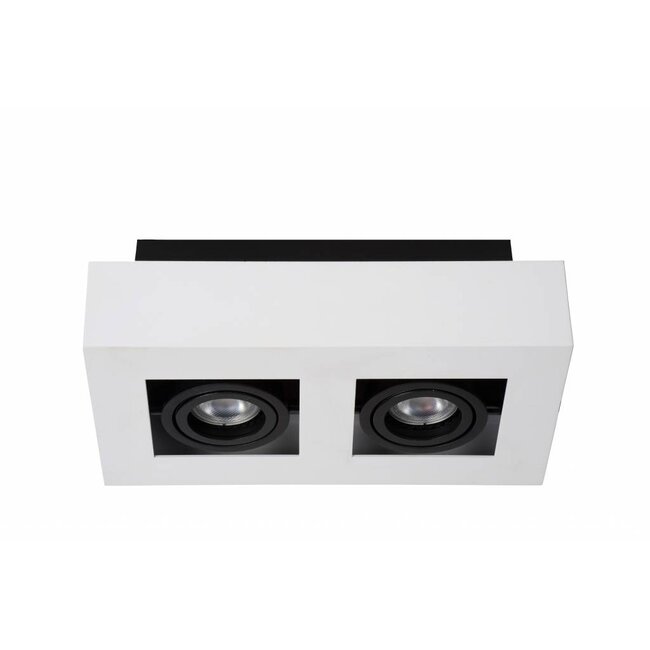 XIRAX - Plafondspot - LED Dim to warm - GU10 - 2x5W 2200K/3000K - Wit - 09119/11/31