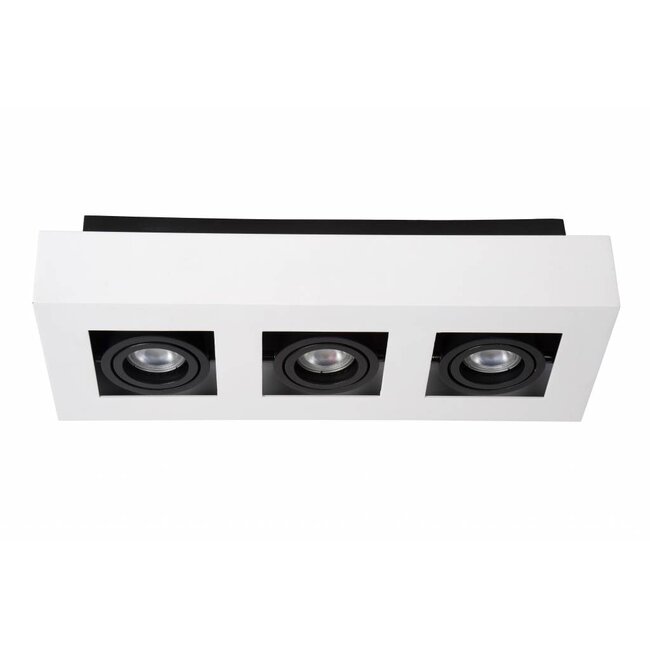 XIRAX - Ceiling spotlight - LED Dim to warm - GU10 - 3x5W 2200K / 3000K - White - 09119/16/31