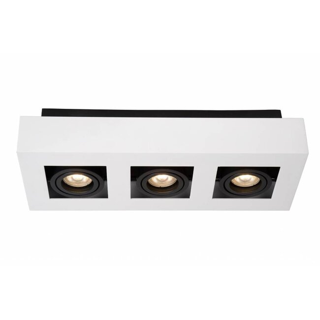 XIRAX - Ceiling spotlight - LED Dim to warm - GU10 - 3x5W 2200K / 3000K - White - 09119/16/31