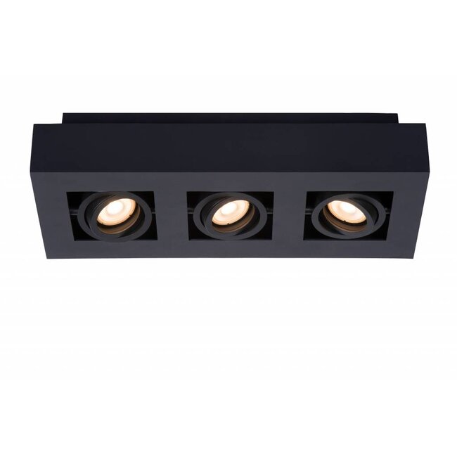 XIRAX - Ceiling spotlight - LED Dim to warm - GU10 - 3x5W 2200K / 3000K - Black - 09119/16/30