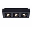 Lucide XIRAX - Ceiling spotlight - LED Dim to warm - GU10 - 3x5W 2200K / 3000K - Black - 09119/16/30