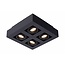 Lucide XIRAX - Plafondspot - LED Dim to warm - GU10 - 4x5W 2200K/3000K - Zwart - 09119/21/30
