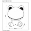 DODO Frog - Lampe de table Chambre d'enfants - LED Dim. - 3 StepDim - Vert - 03/85 71592
