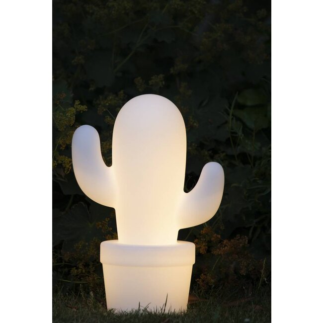 CACTUS - Lampe de table Extérieure - Ø 22,7 cm - LED Dim. - 1x2W 2700K - IP44 - Blanc - 13813/02/31