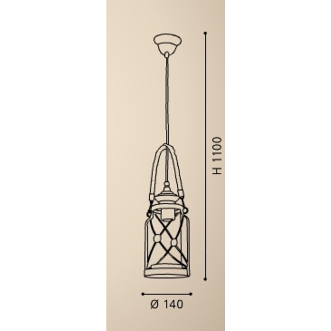 Vintage design 49214 pendant lamp