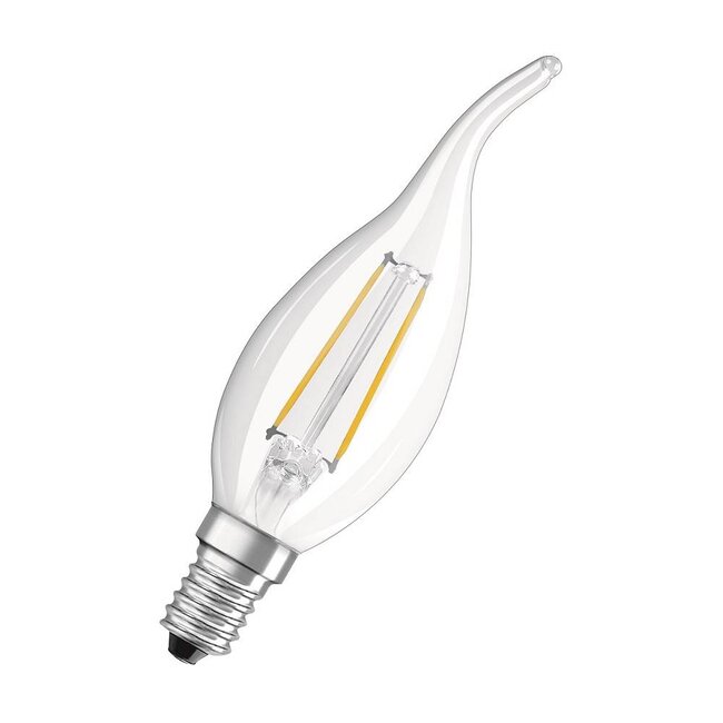 Filament LED Classic E14 2W blanc chaud - Copy