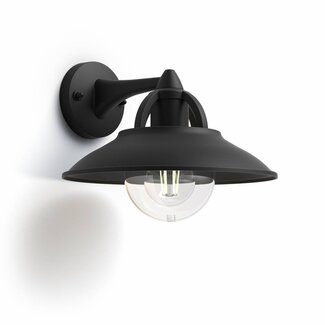 Philips Outdoor wall lamp MyGarden Cormorant Black