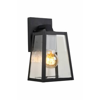 Lucide MATSLOT - Wall lamp Outdoor - 1xE27 - IP23 - Black - 29828/01/30