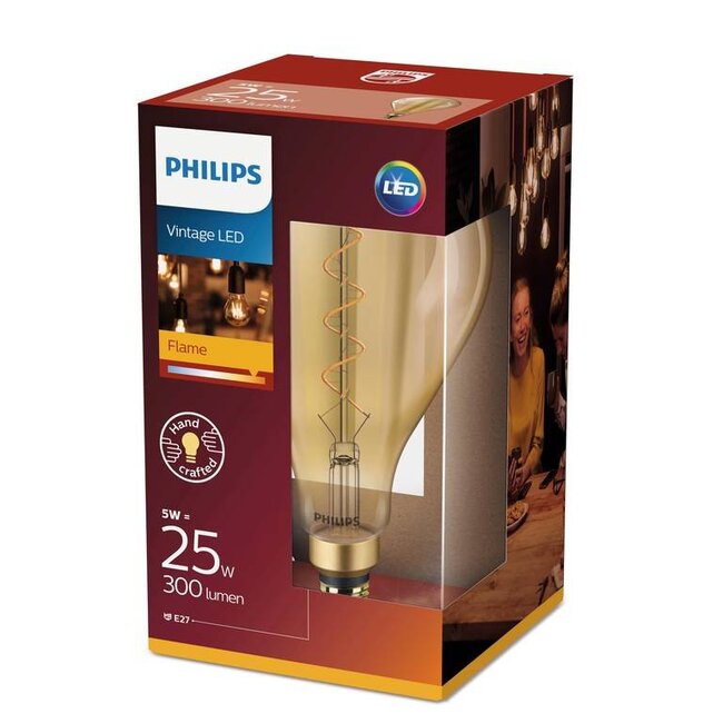 E27 Filament LED lamp Giant Globe Splash Goud