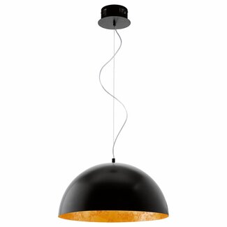 EGLO Suspension LED vintage GAETANO noir/or 94936