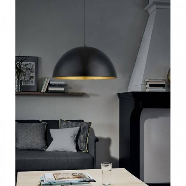 Vintage LED Pendant Lamp GAETANO black/gold 94936