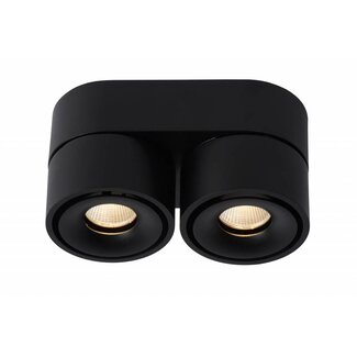 Lucide YUMIKO - Ceiling spotlight - Ø 7.8 cm - LED Dimmable - 2x10W 2700K - Black - 35911/16/30