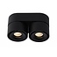 Lucide YUMIKO - Plafondspot - Ø 7,8 cm - LED Dimb. - 2x10W 2700K - Zwart - 35911/16/30