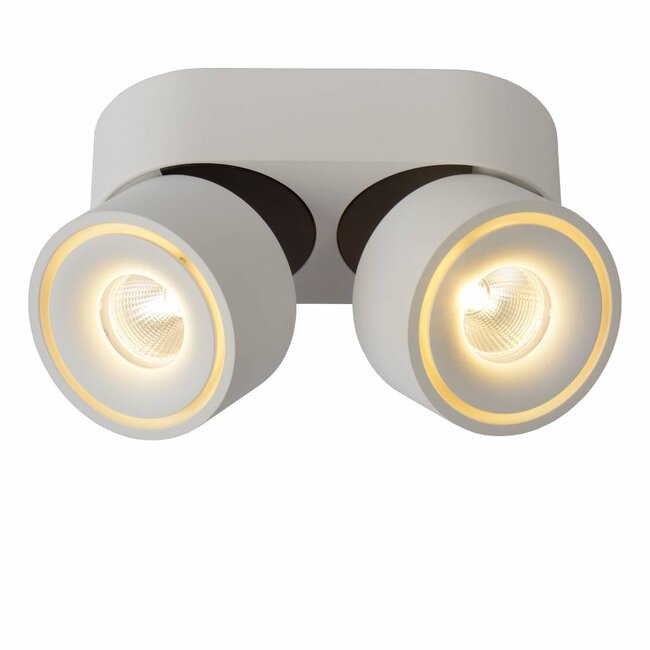 YUMIKO - Plafondspot - Ø 7,8 cm - LED Dimb. - 2x10W 2700K - Wit - 35911/16/31