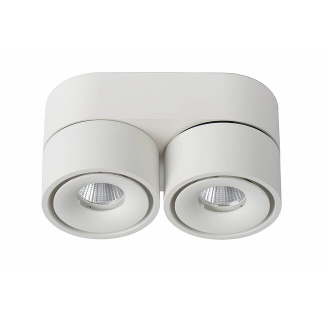 YUMIKO - Plafondspot - Ø 7,8 cm - LED Dimb. - 2x10W 2700K - Wit - 35911/16/31