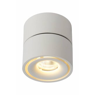 Lucide YUMIKO - Spot de plafond - Ø 7,8 cm - LED à intensité variable - 1 x 10 W 2700 K - Blanc - 35911/08/31