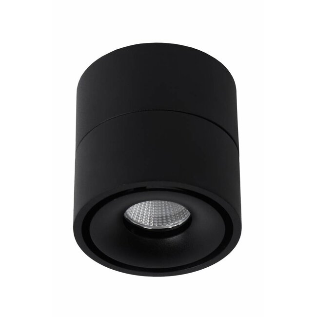 YUMIKO - Plafondspot - Ø 7,8 cm - LED Dimb. - 1x10W 2700K - Zwart - 35911/08/30
