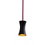 Clara LED pendant lamp black/gold incl. single-phase rail adapter