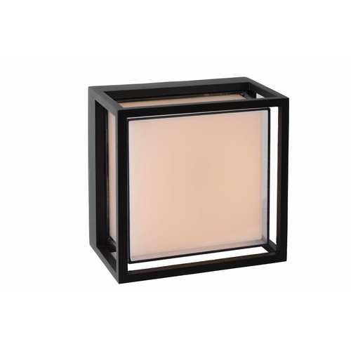 Lucide SINGA LED - Wandlamp Buiten - LED - 1x9,6W 2700K - IP54 - Zwart - 15801/10/30 Lucide SINGA LED - Wandlamp Buiten - LED - 1x9,6W 2700K - IP54 - Zwart - 15801/10/30