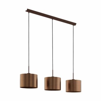 EGLO Hanging lamp SAGANTO brown/copper 39357