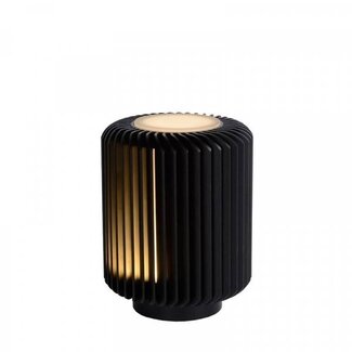 Lucide TURBIN - Lampe à poser - Ø 10,6 cm - LED - 1x5W 3000K - Noir - 26500/05/30